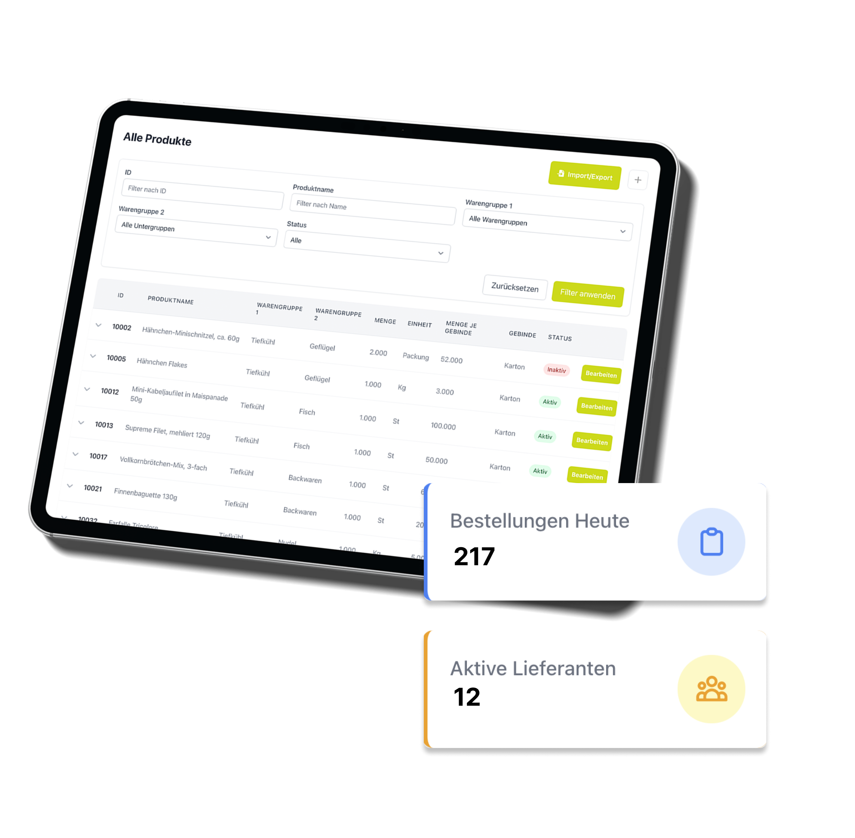 Mensawerk Lagerverwaltung